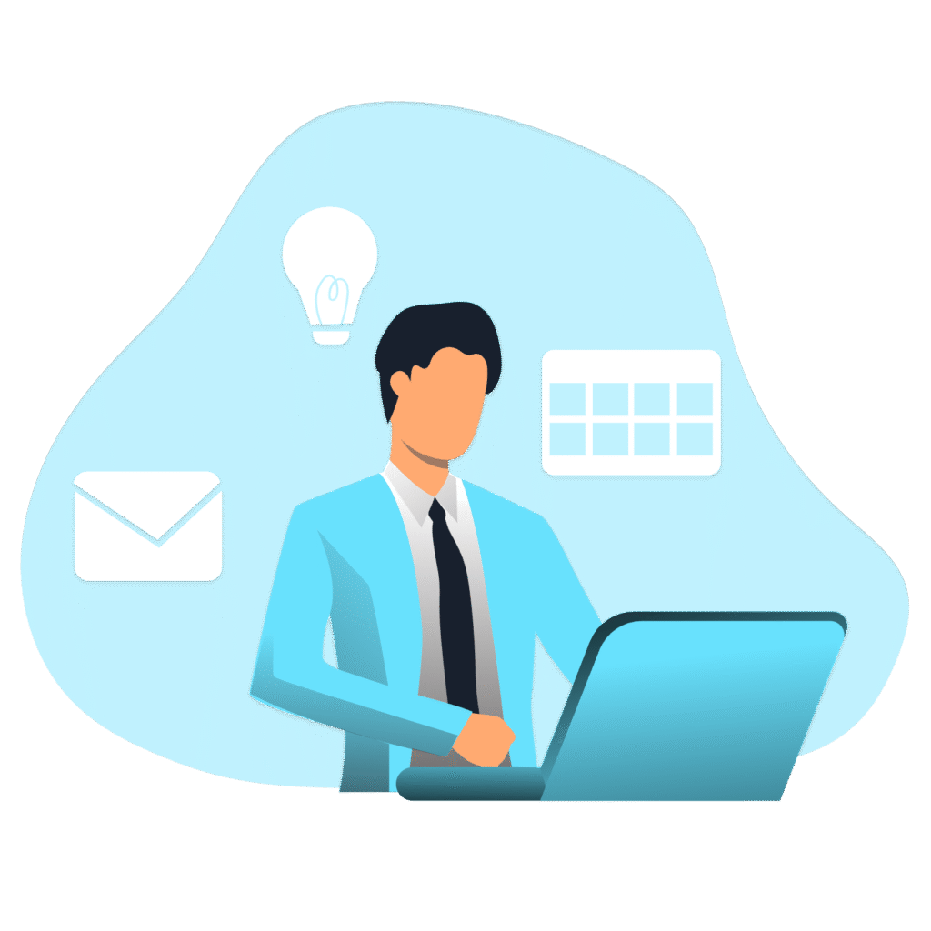 ビジネスパーソンのアイソメトリック