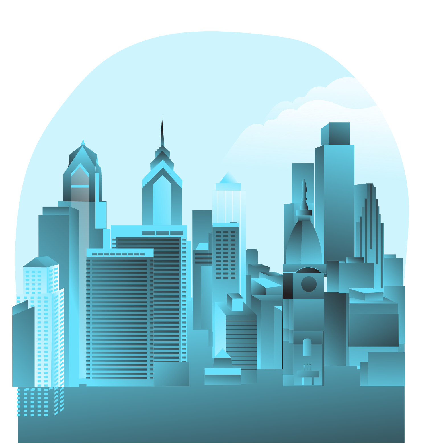 都市のアイソメトリック